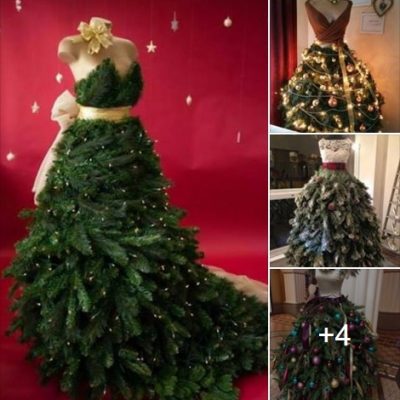 Stunning Fashion Inspired Christmas Tree Dresses!